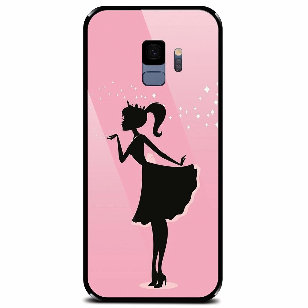 Husa din sticla securizata pentru Samsung Galaxy S9, Princess 2