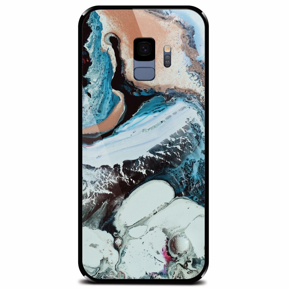 Husa din sticla securizata pentru Samsung Galaxy S9, Abstract 103
