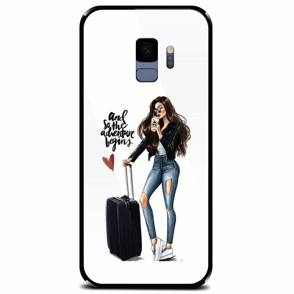 Husa din sticla securizata pentru Samsung Galaxy S9, And So The Adventure Begins