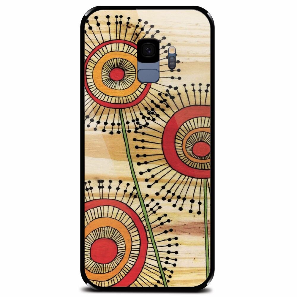 Husa din sticla securizata pentru Samsung Galaxy S9, Dandelions
