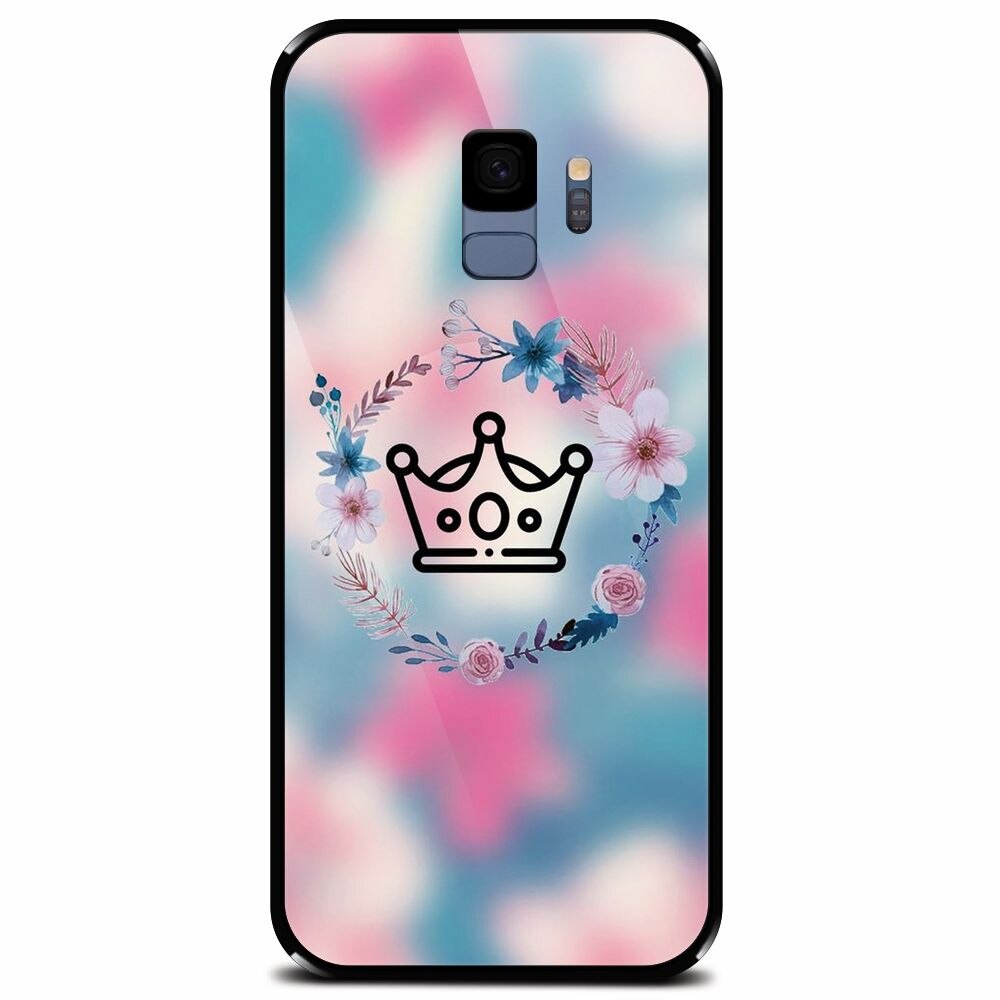 Husa din sticla securizata pentru Samsung Galaxy S9, Qeen