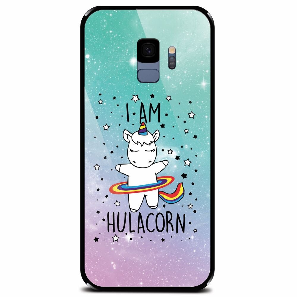 Husa din sticla securizata pentru Samsung Galaxy S9, I Am Hulacorn
