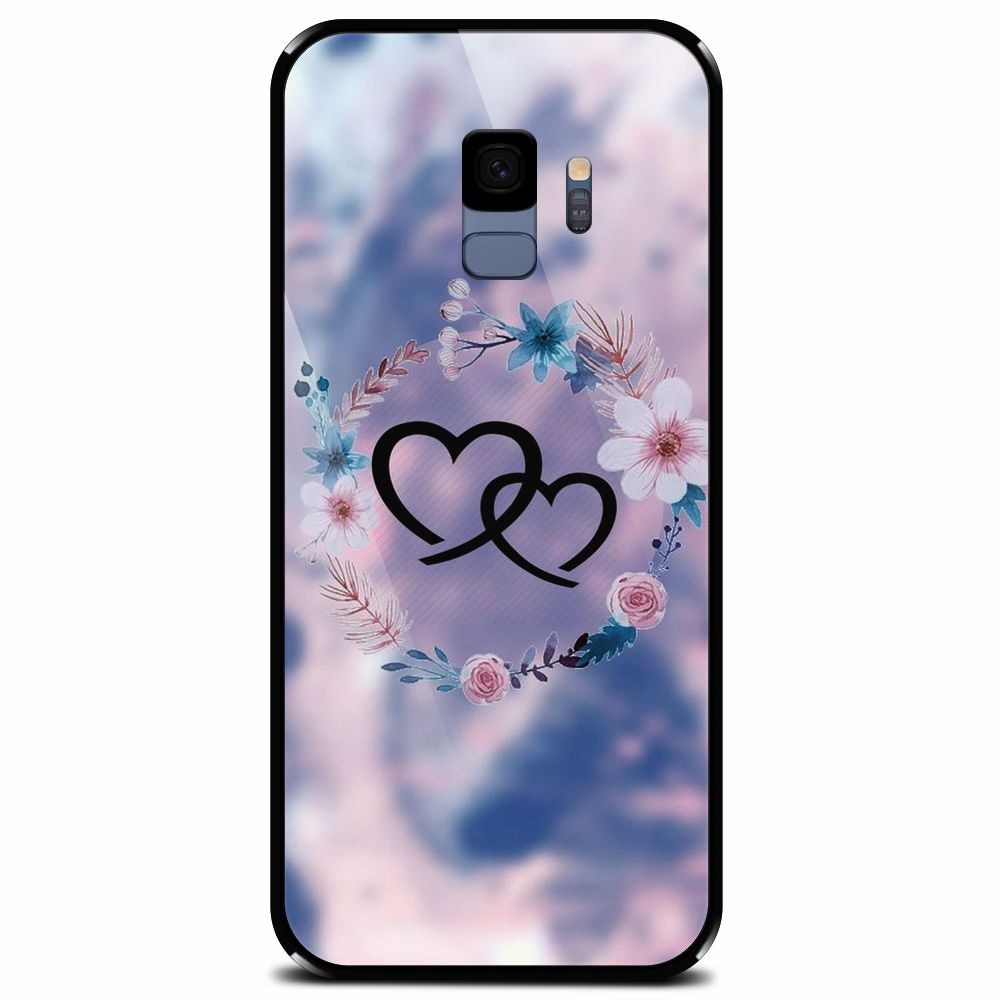 Husa din sticla securizata pentru Samsung Galaxy S9, Love 002