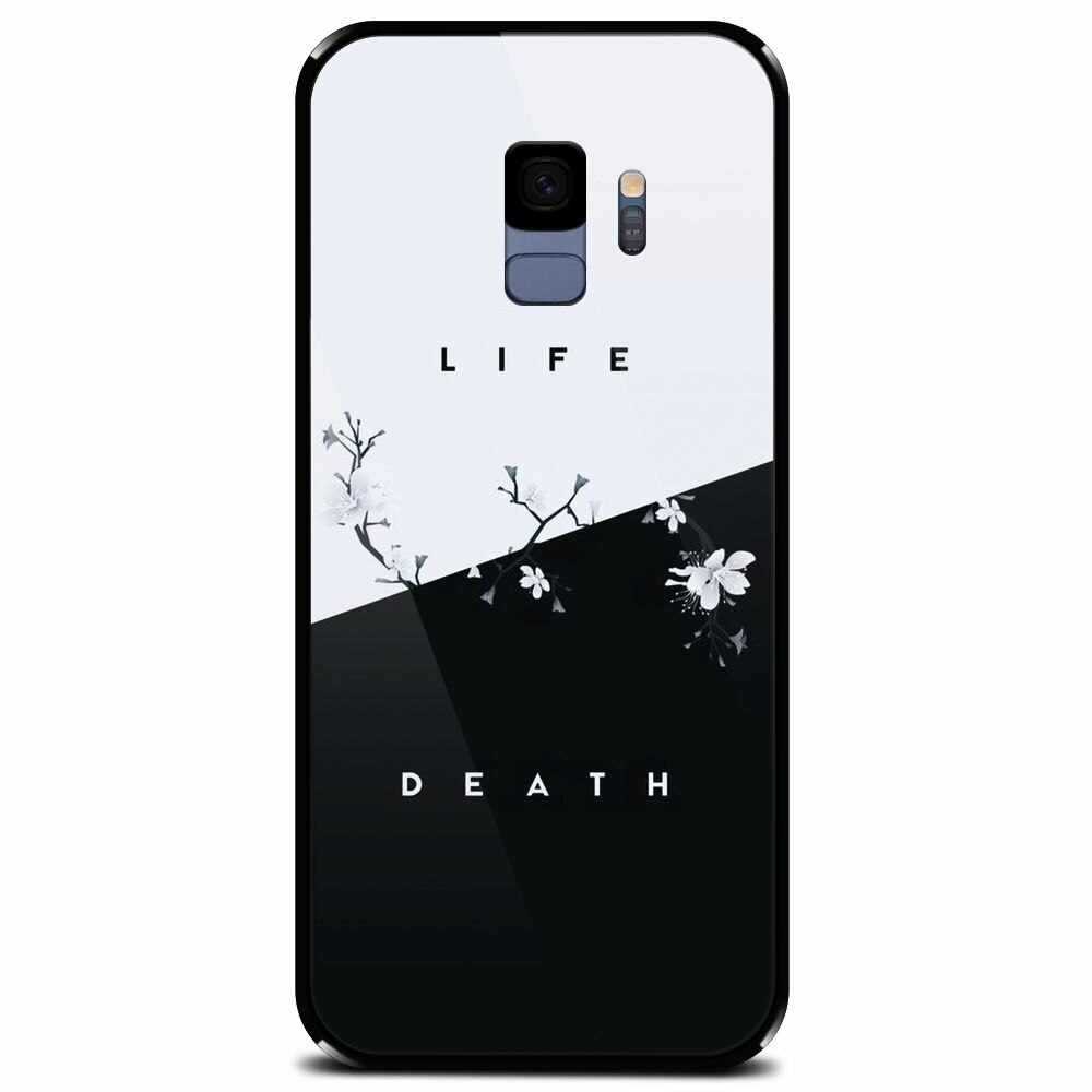 Husa din sticla securizata pentru Samsung Galaxy S9, Life Vs Death