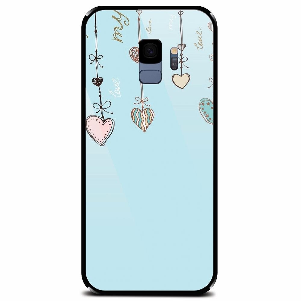 Husa din sticla securizata pentru Samsung Galaxy S9, Love 101
