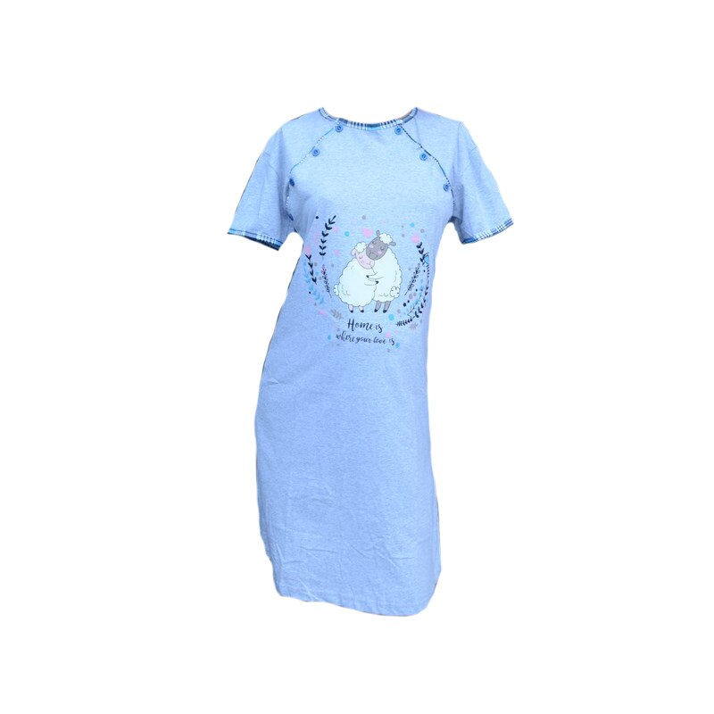 Camasa de noapte pentru alaptat Semm Mix SMMX9, Multicolor, 44