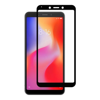 Folie de protectie tempered glass Xiaomi Redmi 6 / 6A Full Face Neagra Folie de protectie tempered glass Xiaomi Redmi 6 / 6A Full Face Neagra