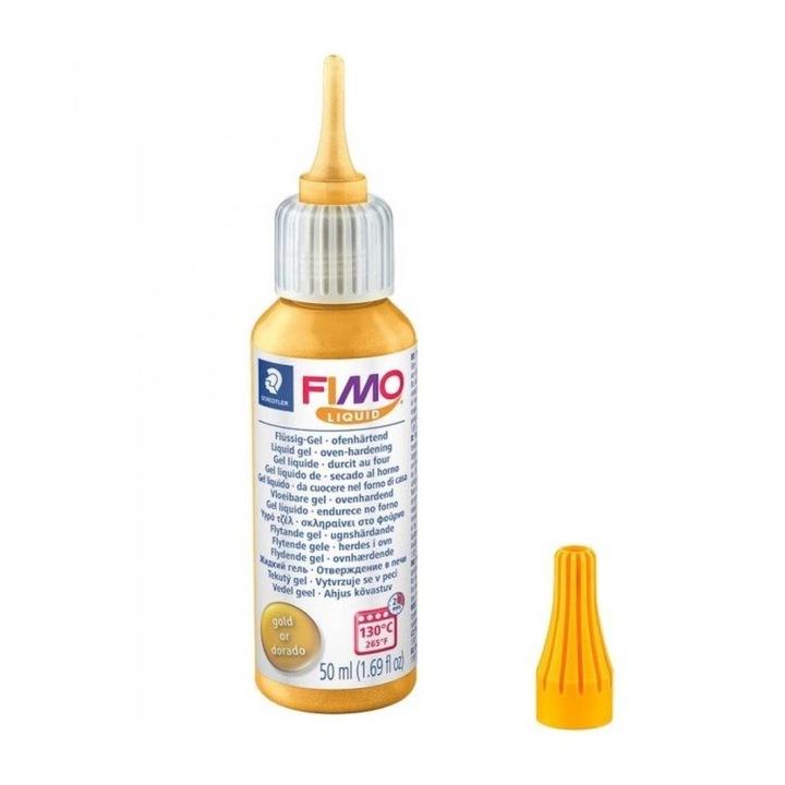 Lichid gel decorativ FIMO 50ml auriu