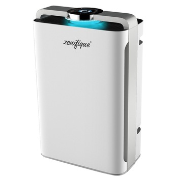 Purificator de aer cu lampa UV Antibacterian, Zenifique, Hepa, Carbon activ, Ionizare, afisaj touchscreen si telecomanda, 7 moduri de filtrare, functie de umidificare, conectare wi-fi smartphone, alb Purificator de aer cu lampa UV Antibacterian, Zenifique, Hepa, Carbon activ, Ionizare, afisaj touchscreen si telecomanda, 7 moduri de filtrare, functie de umidificare, conectare wi-fi smartphone, alb
