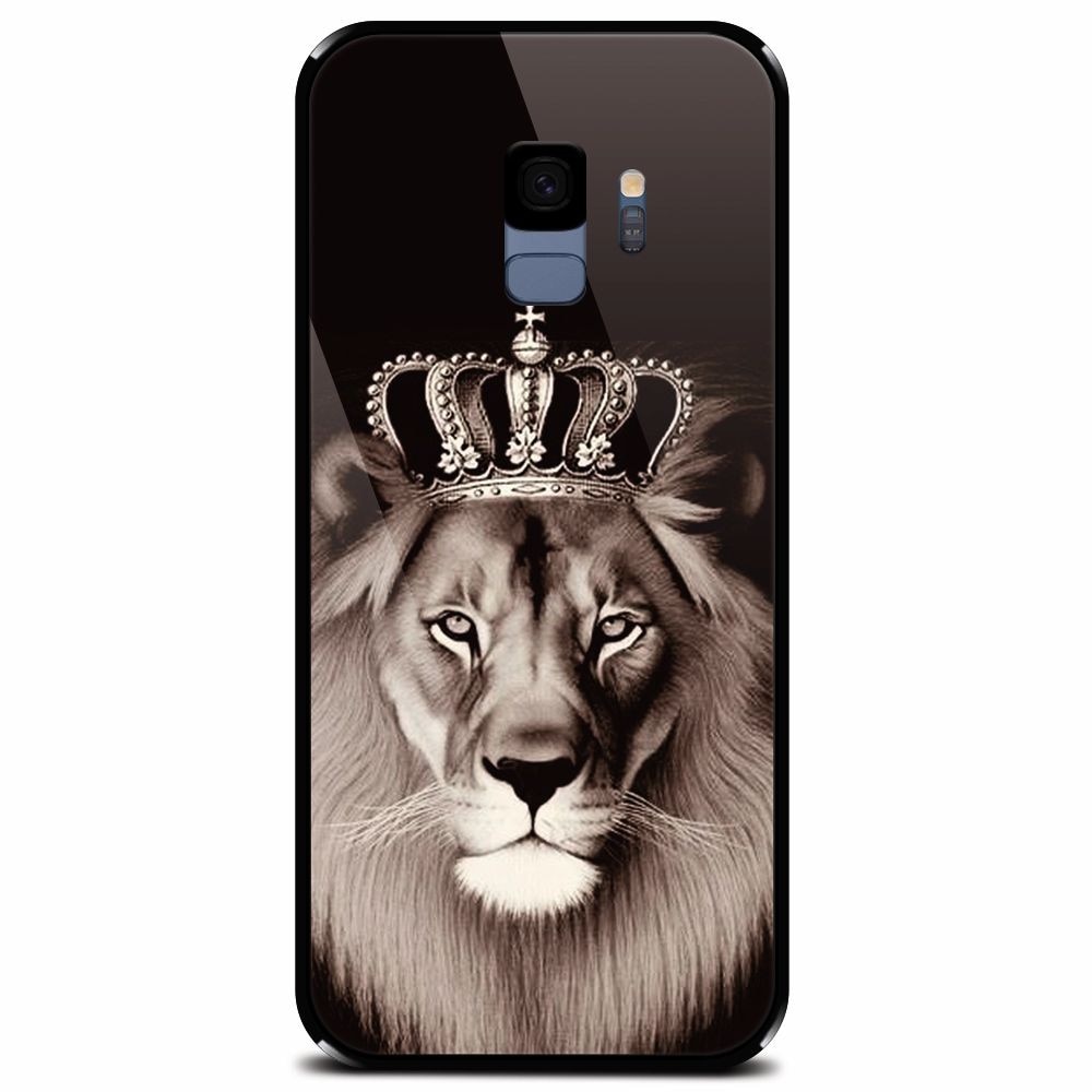 Husa din sticla securizata pentru Samsung Galaxy S9, Lion King