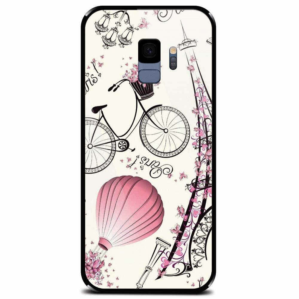 Husa din sticla securizata pentru Samsung Galaxy S9, Paris