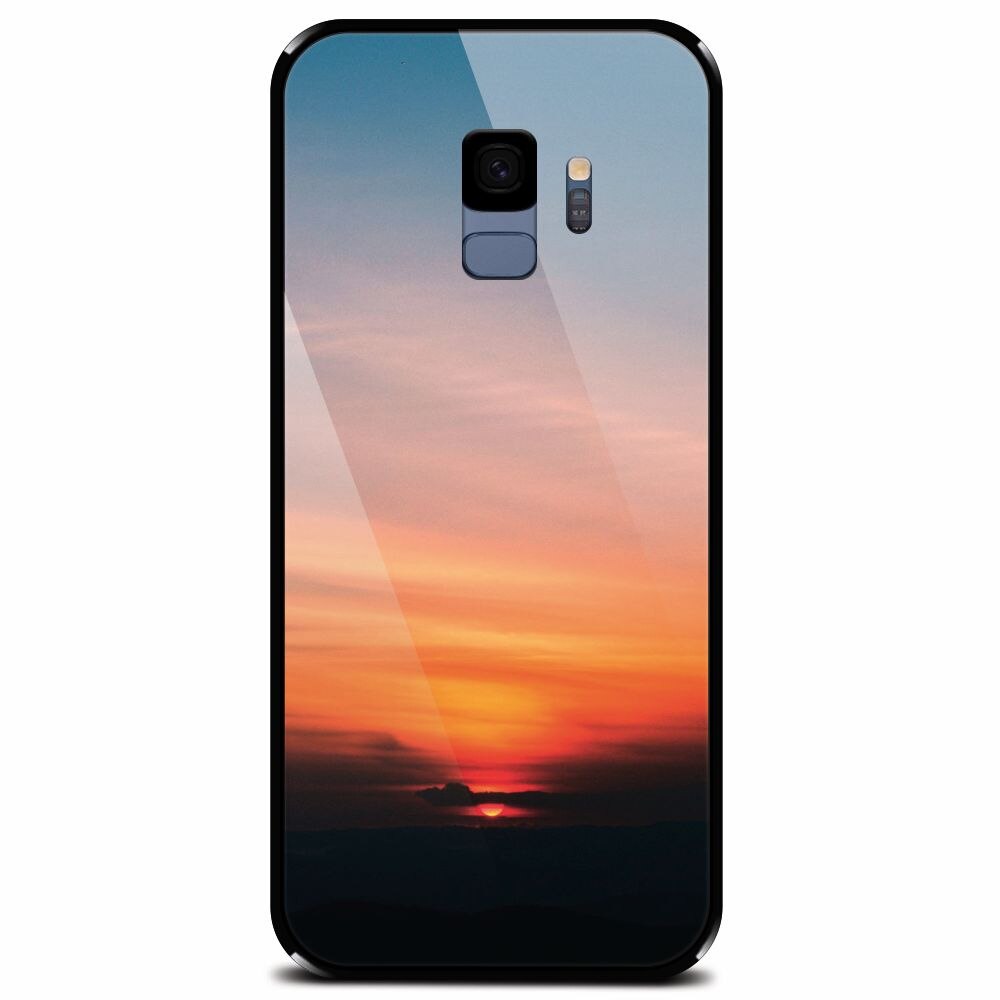 Husa din sticla securizata pentru Samsung Galaxy S9, Calm Clouds