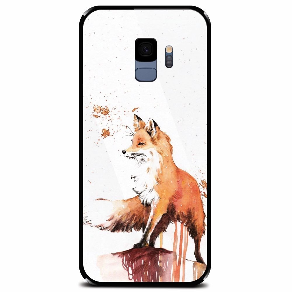 Husa din sticla securizata pentru Samsung Galaxy S9, Fox 101