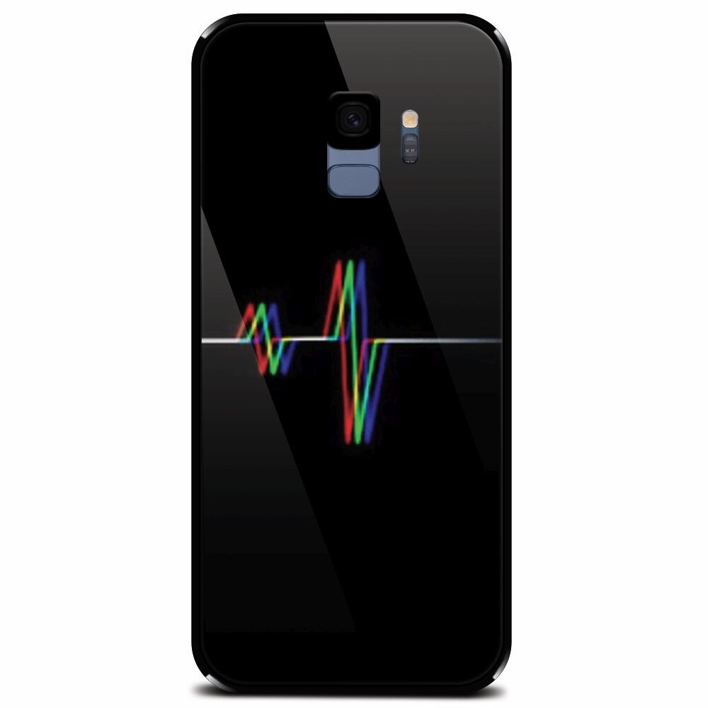 Husa din sticla securizata pentru Samsung Galaxy S9, Electro Beat