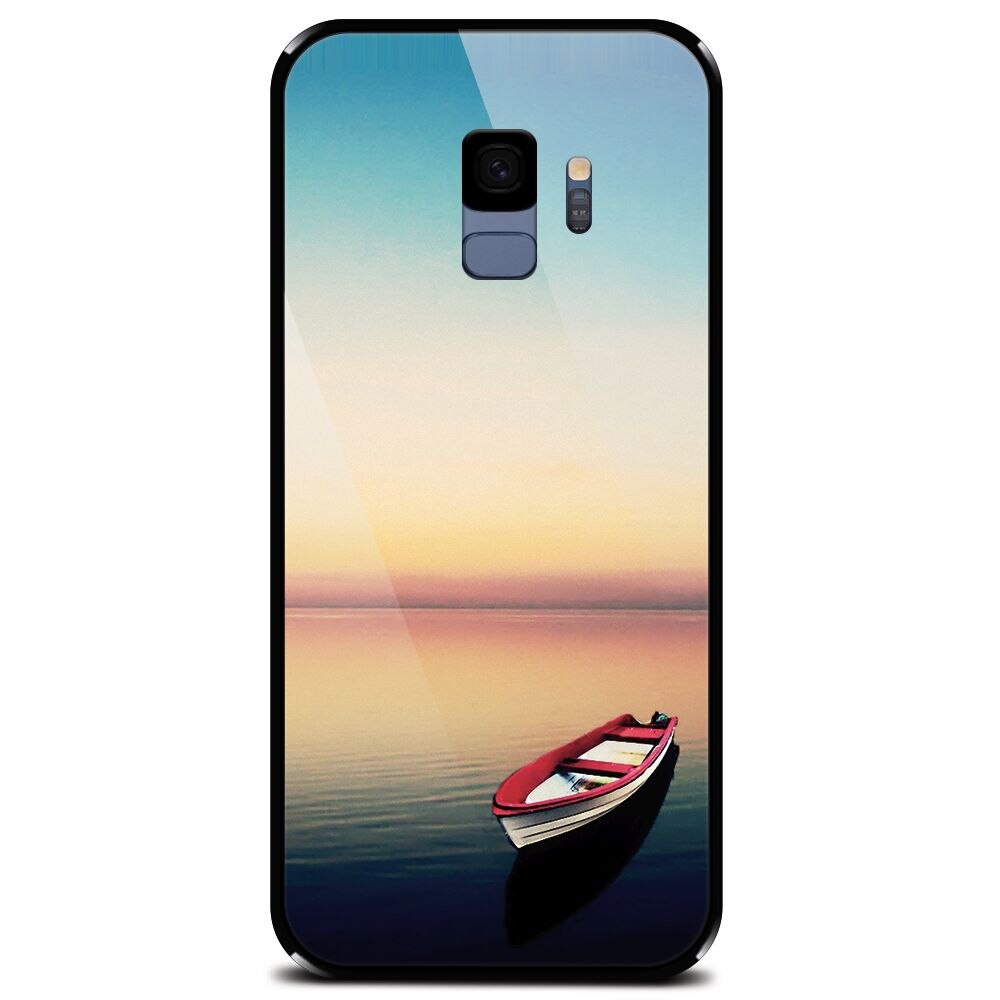 Husa din sticla securizata pentru Samsung Galaxy S9, Abstract 105