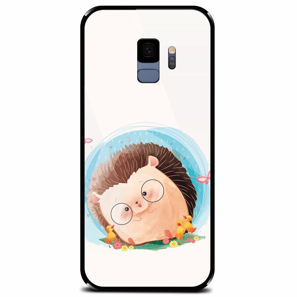Husa din sticla securizata pentru Samsung Galaxy S9, Arici