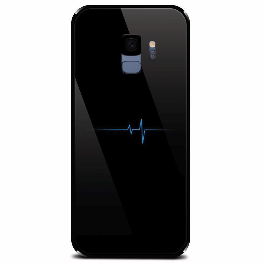 Husa din sticla securizata pentru Samsung Galaxy S9, Heartbeat