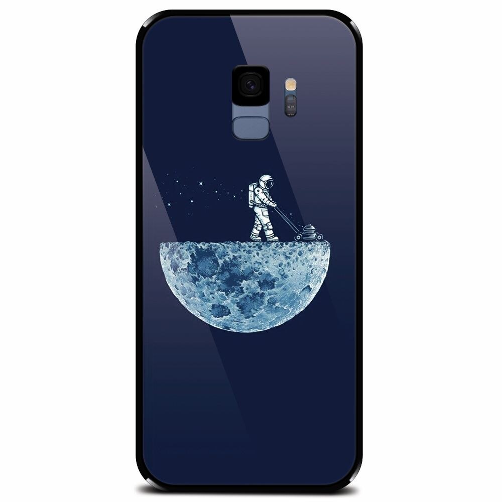 Husa din sticla securizata pentru Samsung Galaxy S9, Astronaut 101