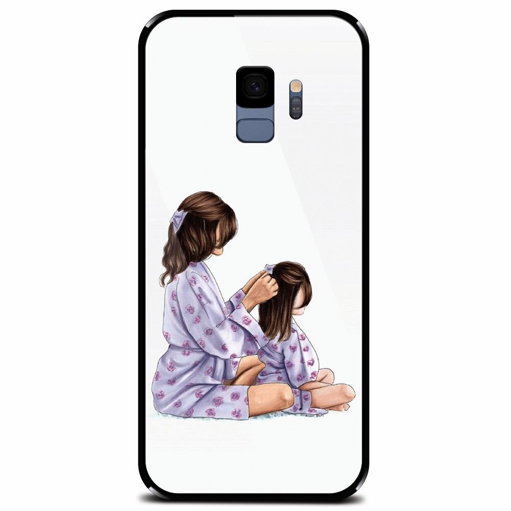 Husa din sticla securizata pentru Samsung Galaxy S9, Girls Time