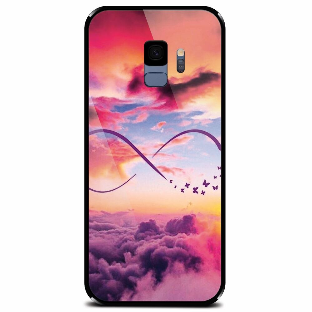 Husa din sticla securizata pentru Samsung Galaxy S9, Infinit Love 101