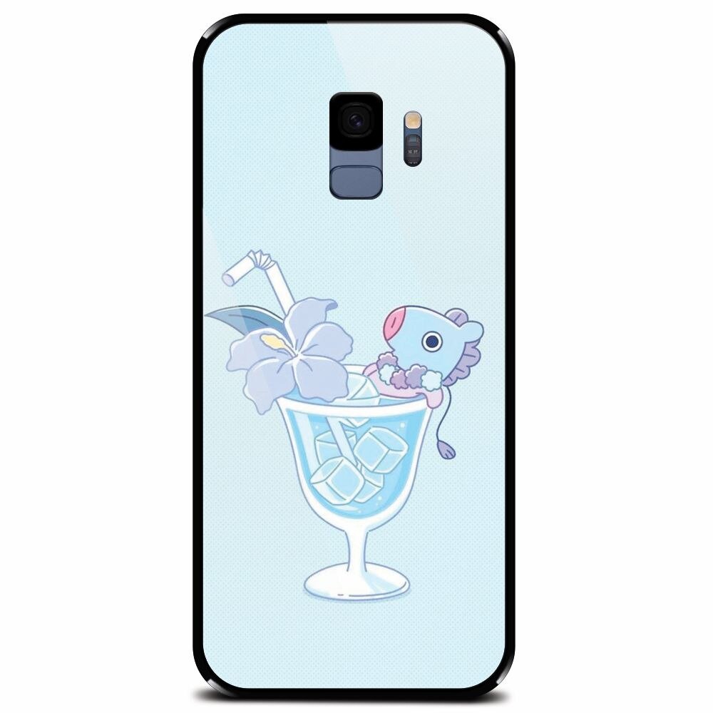 Husa din sticla securizata pentru Samsung Galaxy S9, Coktail