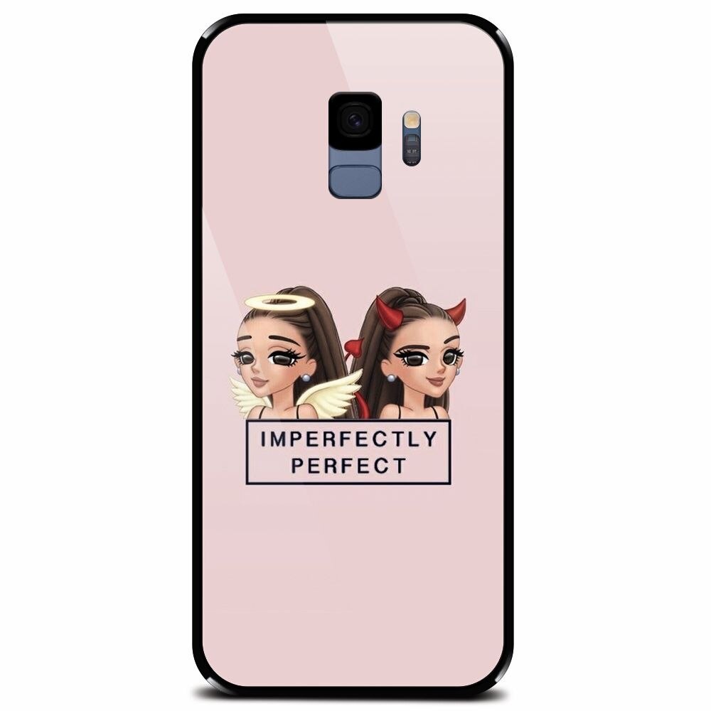 Husa din sticla securizata pentru Samsung Galaxy S9, Imperfectly Perfect Pink