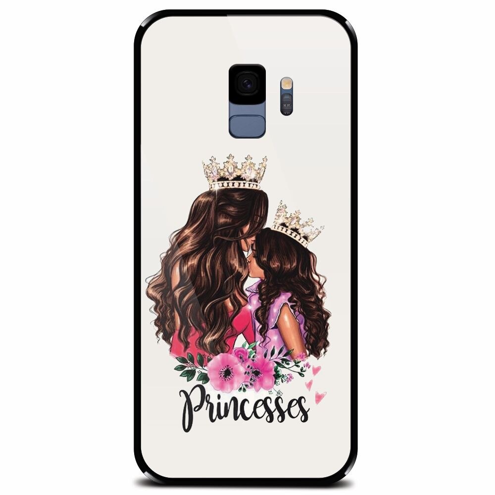 Husa din sticla securizata pentru Samsung Galaxy S9, Princesses