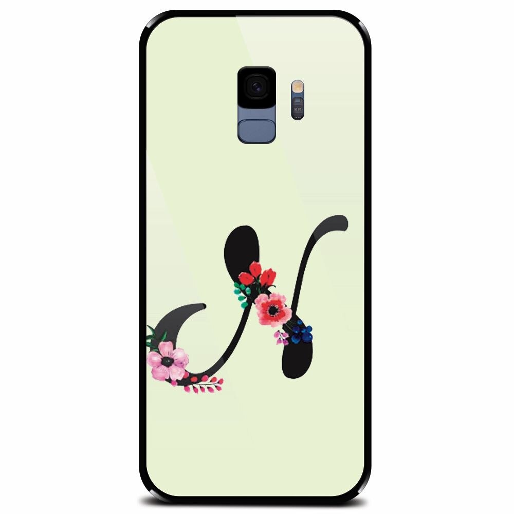 Husa din sticla securizata pentru Samsung Galaxy S9, Litera N