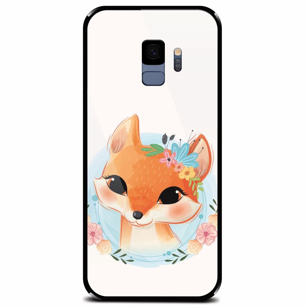 Husa din sticla securizata pentru Samsung Galaxy S9, Foxy