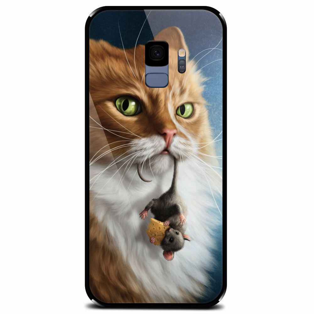 Husa din sticla securizata pentru Samsung Galaxy S9, Traieste Clipa