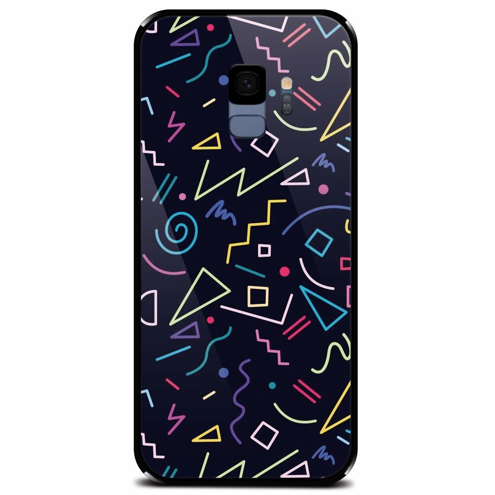 Husa din sticla securizata pentru Samsung Galaxy S9, Signs