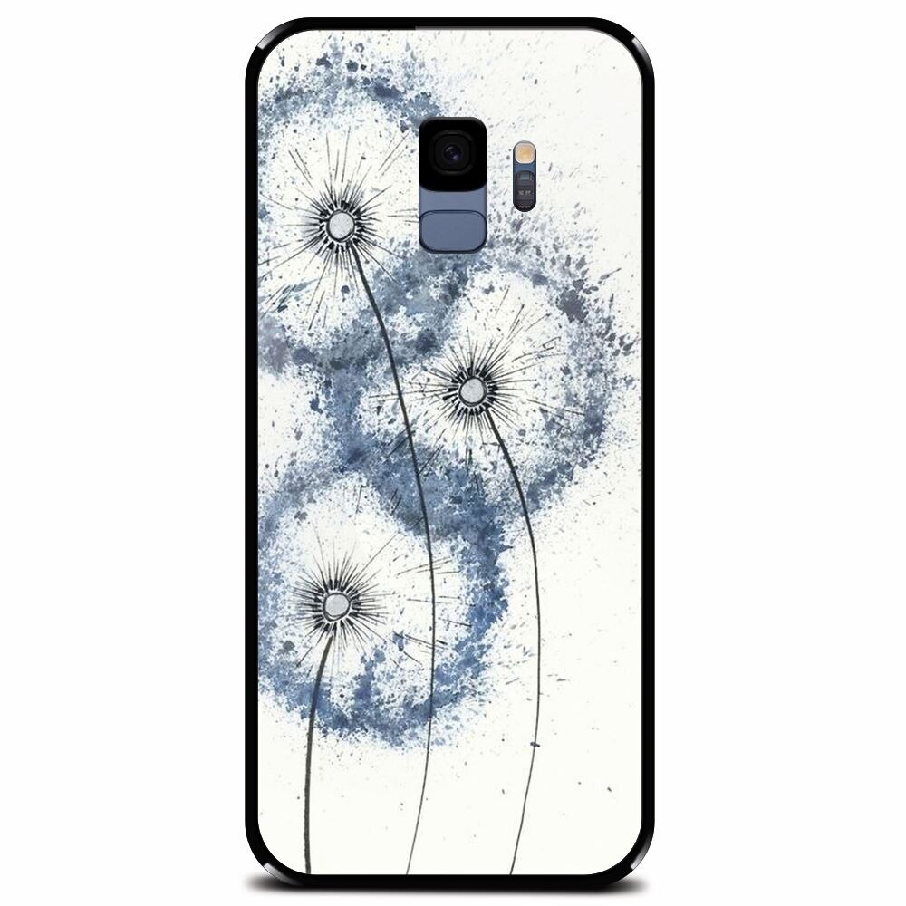 Husa din sticla securizata pentru Samsung Galaxy S9, Dandelion