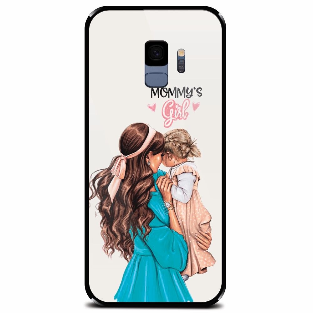 Husa din sticla securizata pentru Samsung Galaxy S9, Mommy's Girl 2
