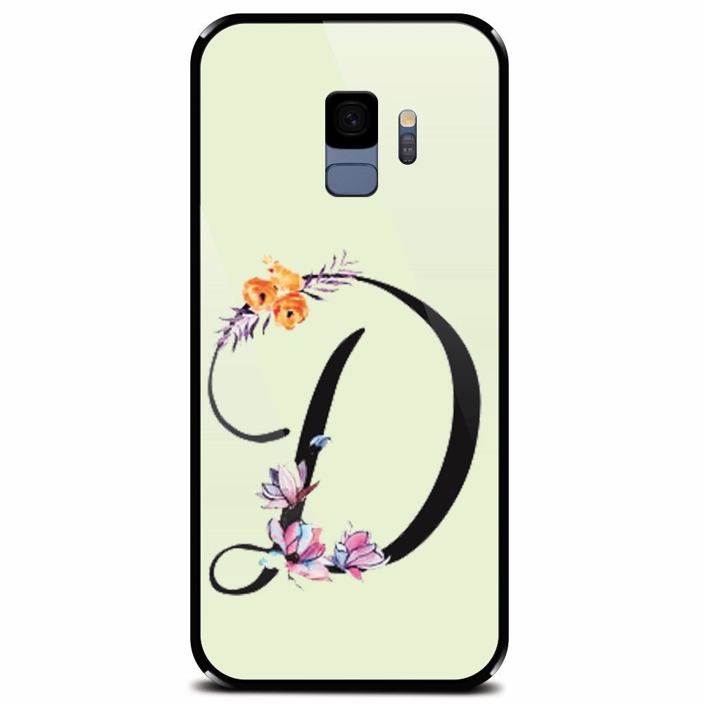 Husa din sticla securizata pentru Samsung Galaxy S9, Litera D