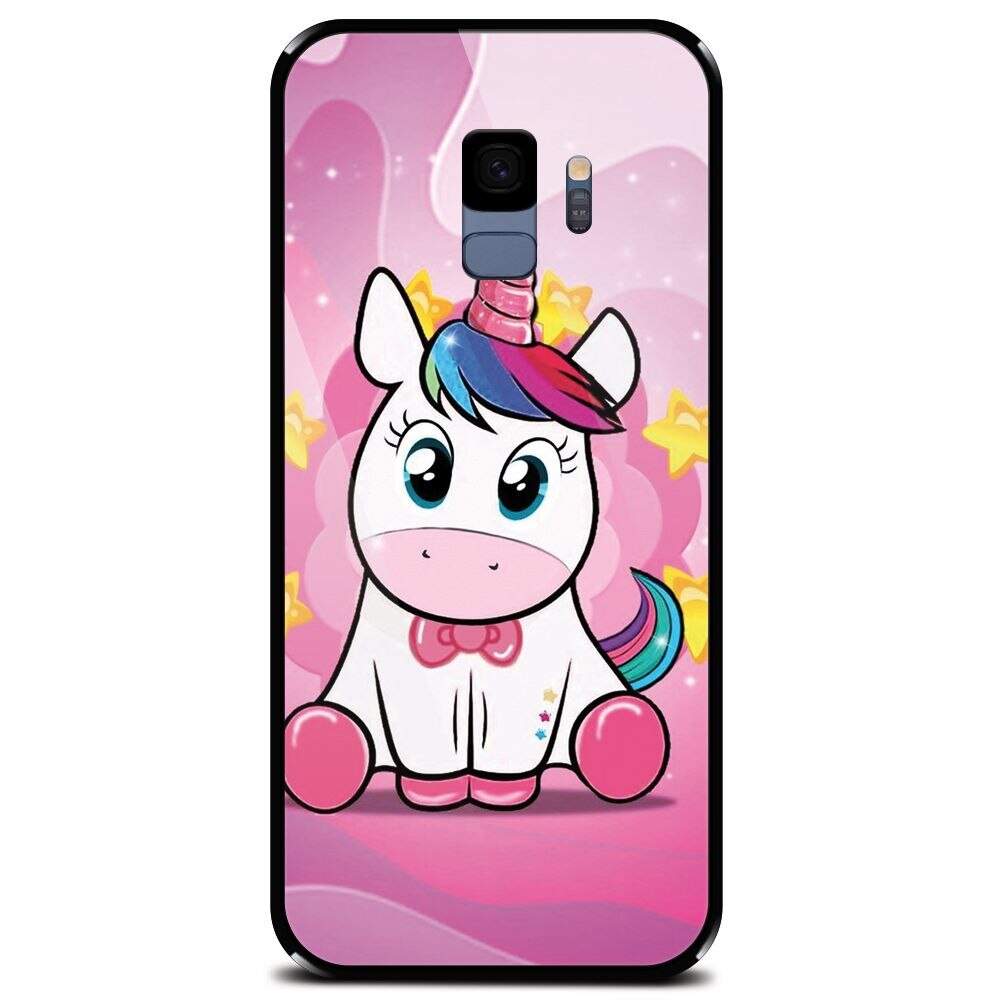 Husa din sticla securizata pentru Samsung Galaxy S9, Dream Like A Unicorn