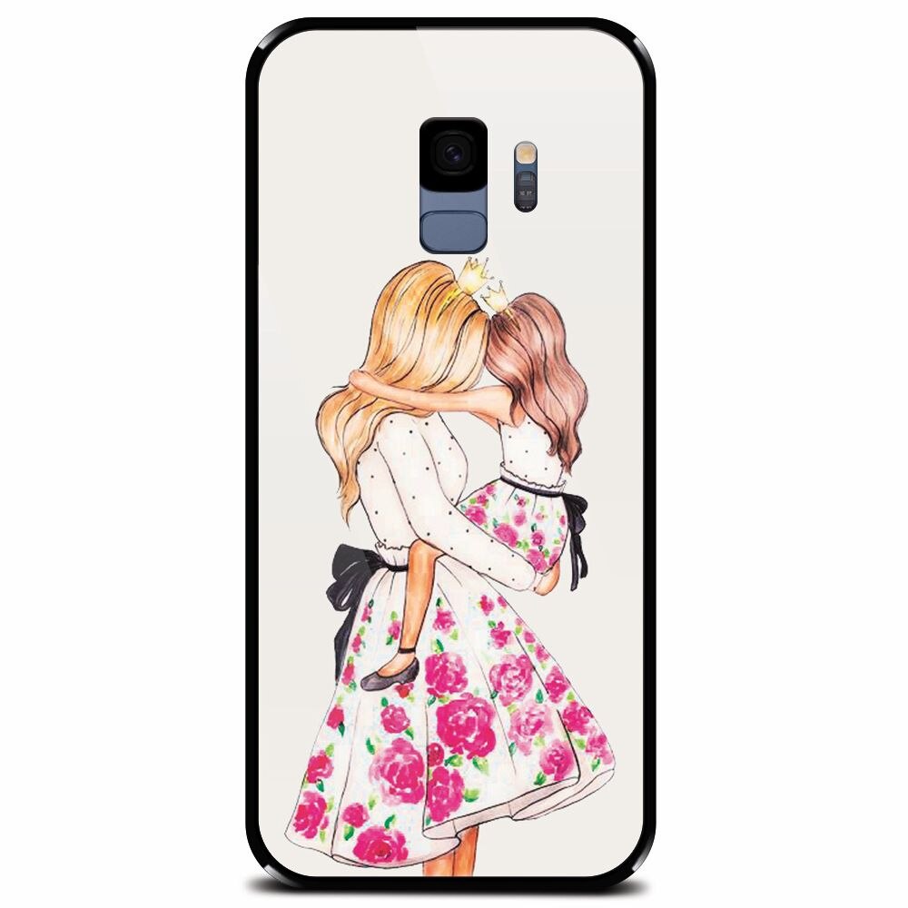 Husa din sticla securizata pentru Samsung Galaxy S9, Mom Love