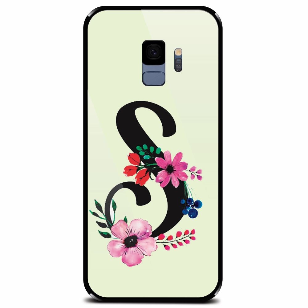 Husa din sticla securizata pentru Samsung Galaxy S9, Litera S