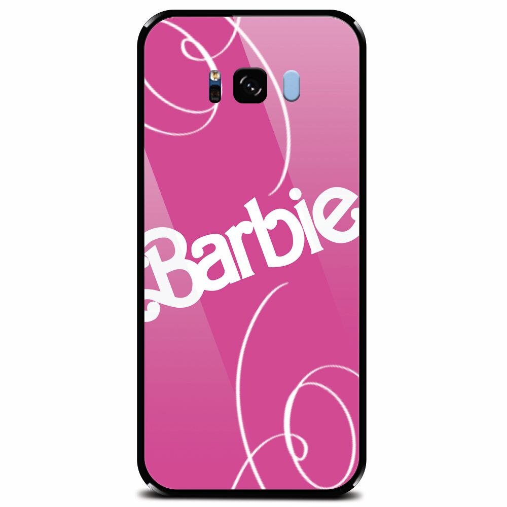 Husa din sticla securizata pentru Samsung Galaxy S8, Barbie