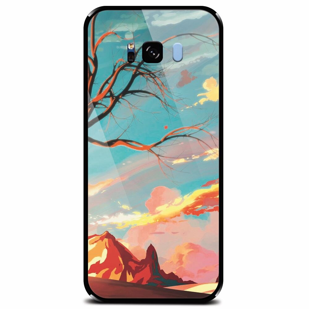 Husa din sticla securizata pentru Samsung Galaxy S8, Artistic Landscape