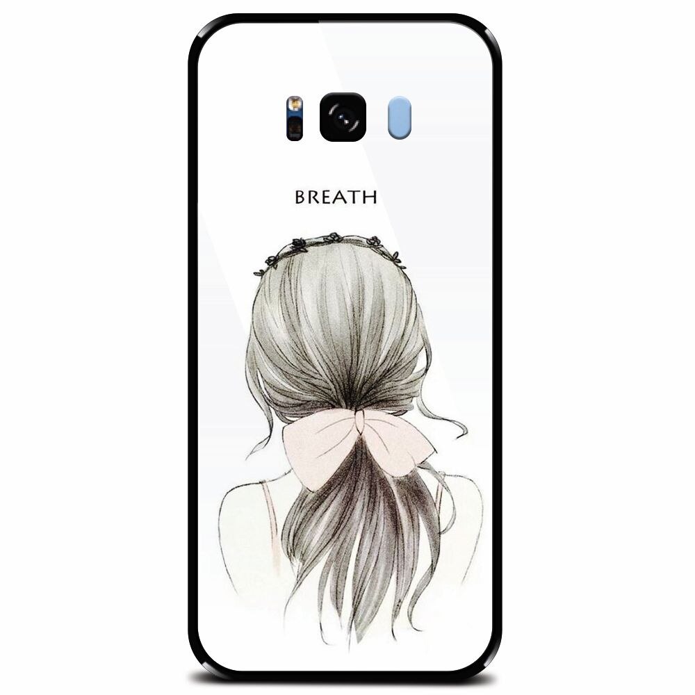 Husa din sticla securizata pentru Samsung Galaxy S8 Plus, Breath