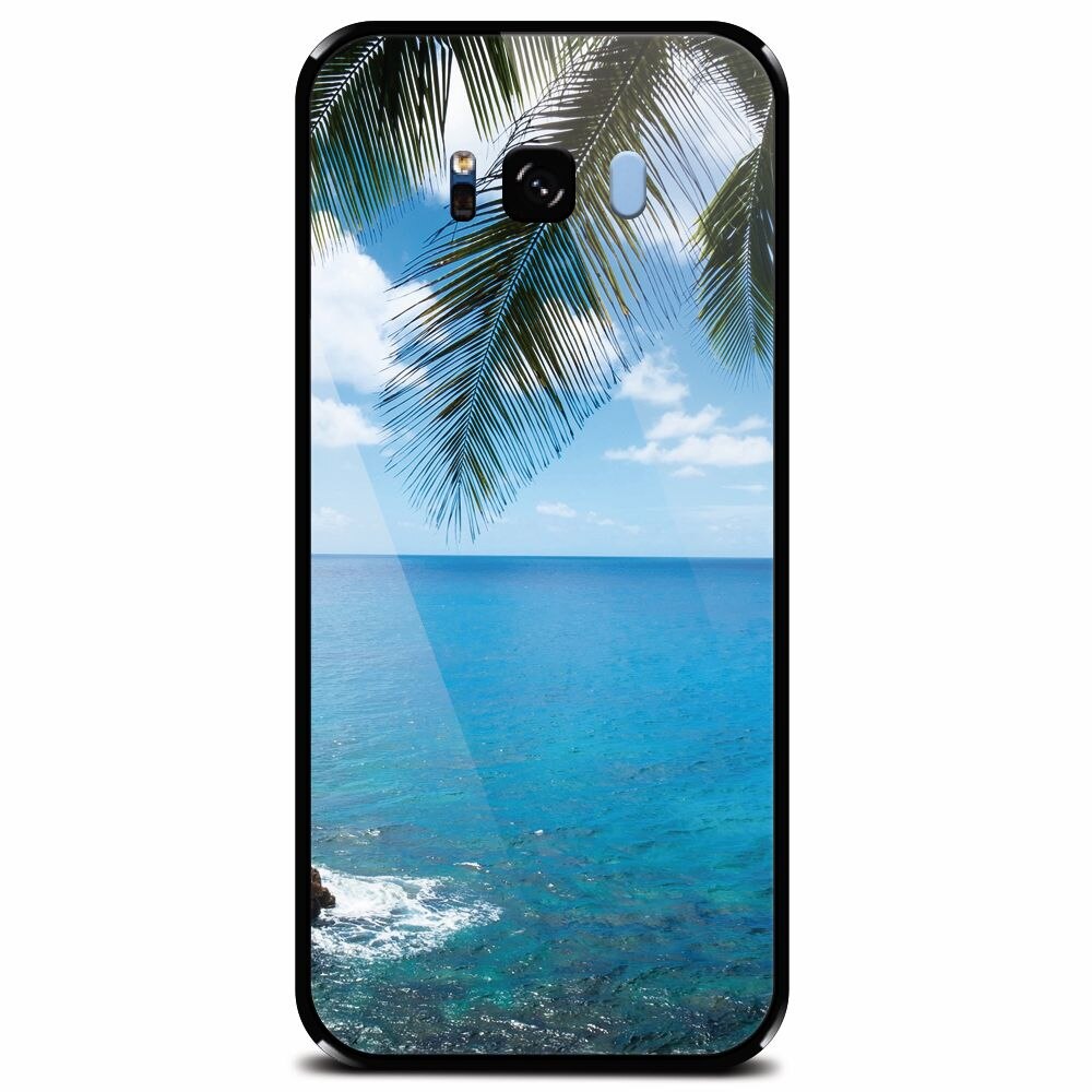 Husa din sticla securizata pentru Samsung Galaxy S8 Plus, Coastline