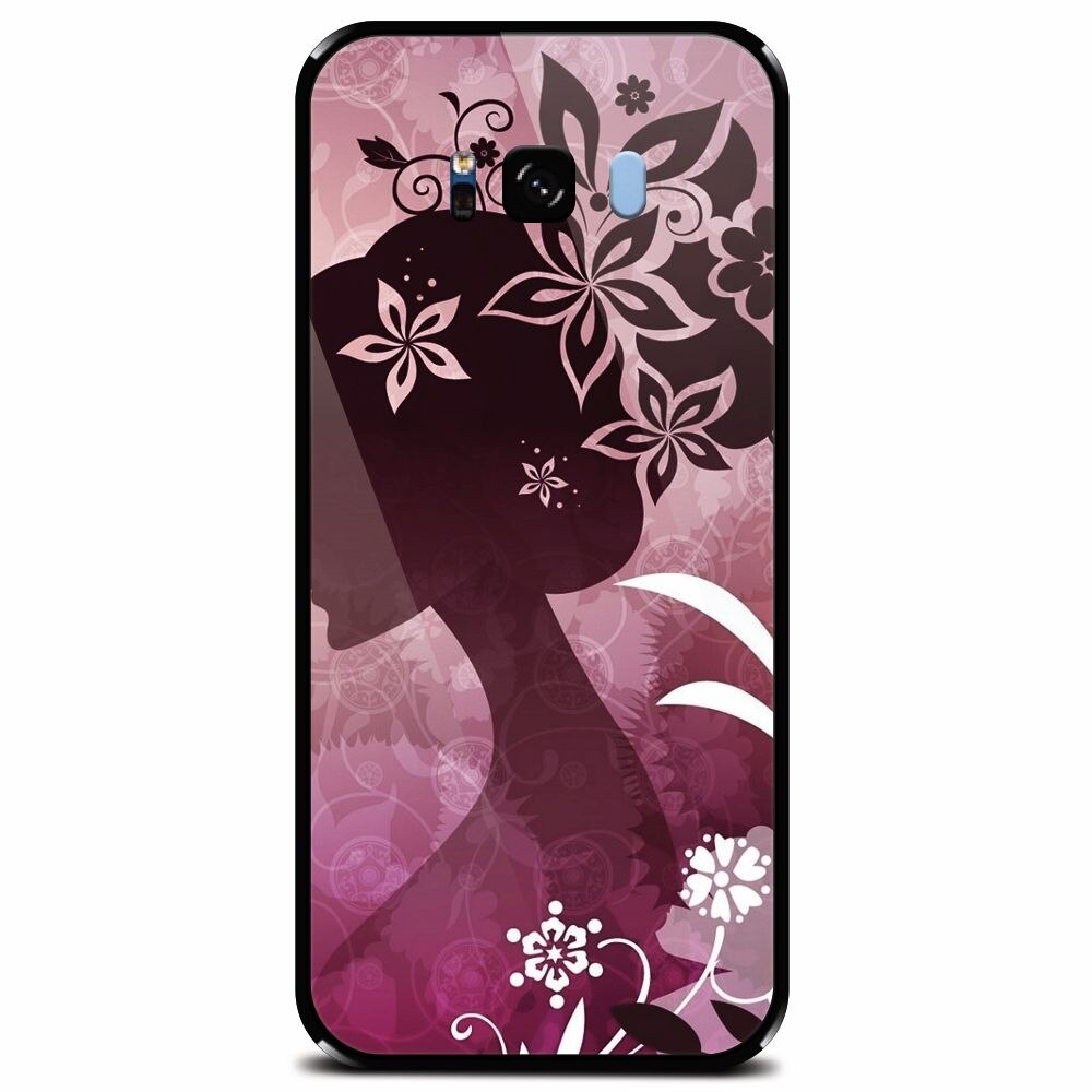 Husa din sticla securizata pentru Samsung Galaxy S8, Best Cute Girly