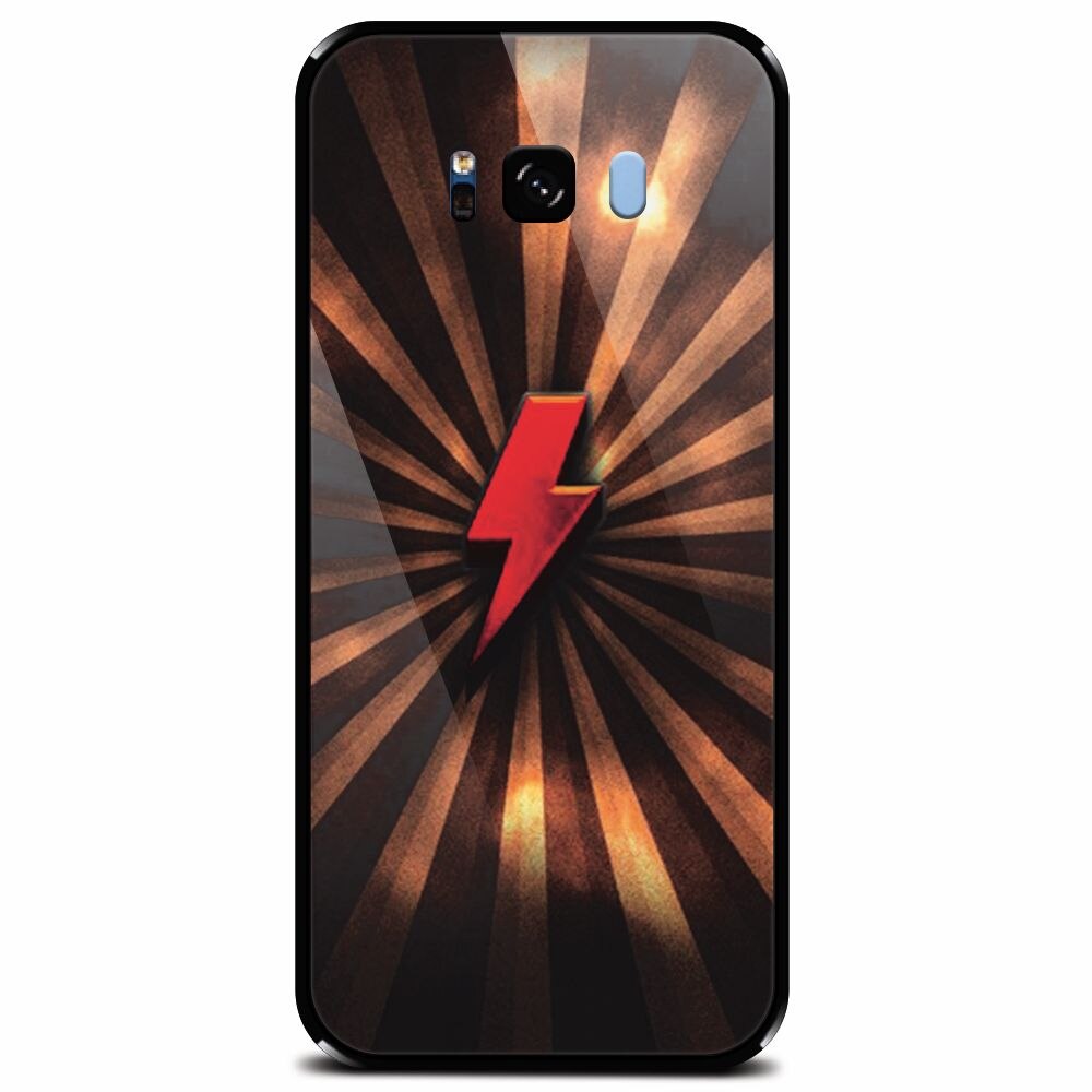 Husa din sticla securizata pentru Samsung Galaxy S8 Plus, Abstract Supers