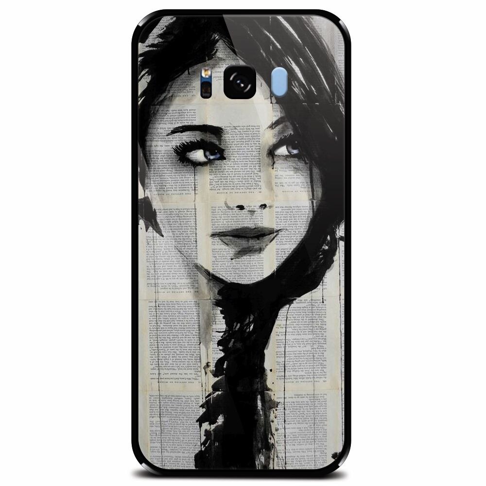 Husa din sticla securizata pentru Samsung Galaxy S8 Plus, Blue Eyes