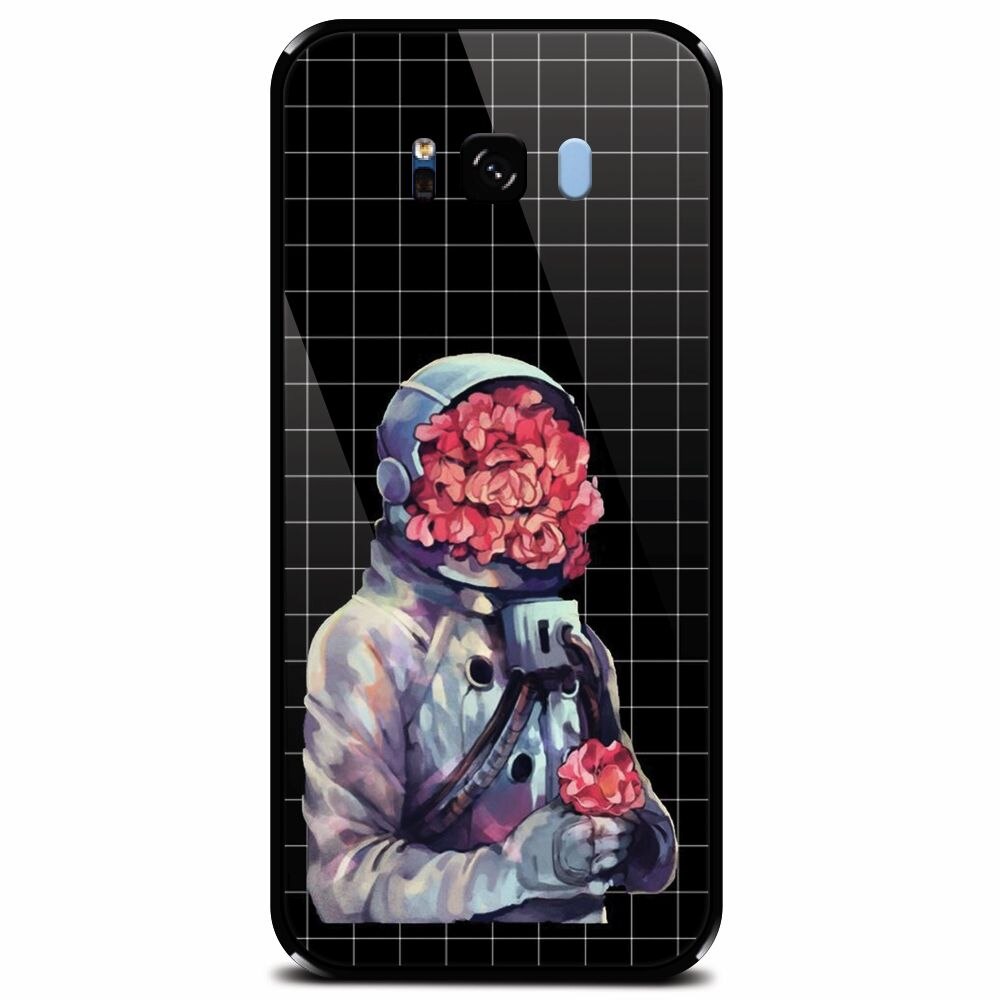 Husa din sticla securizata pentru Samsung Galaxy S8 Plus, Astronaut Love