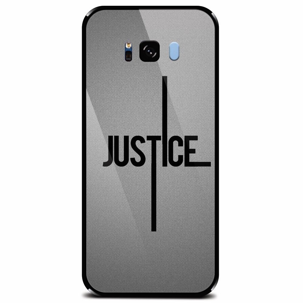 Husa din sticla securizata pentru Samsung Galaxy S8, Amir Justice Minimalistic Nubheebuccus Text