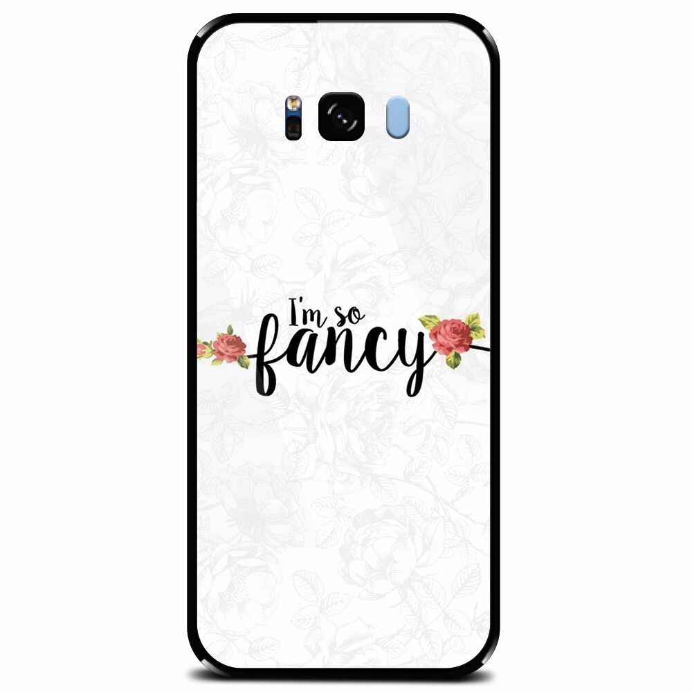 Husa din sticla securizata pentru Samsung Galaxy S8 Plus, Im So Fancy Floral