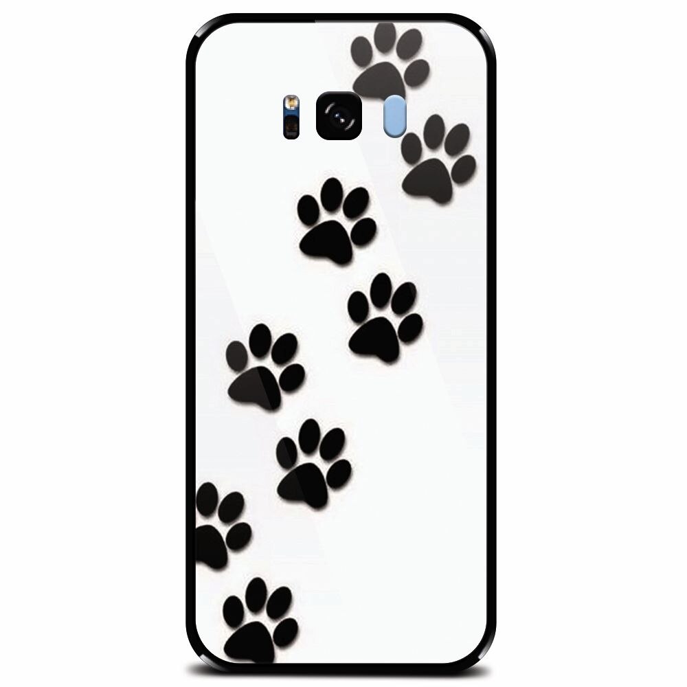 Husa din sticla securizata pentru Samsung Galaxy S8 Plus, Dog Mark