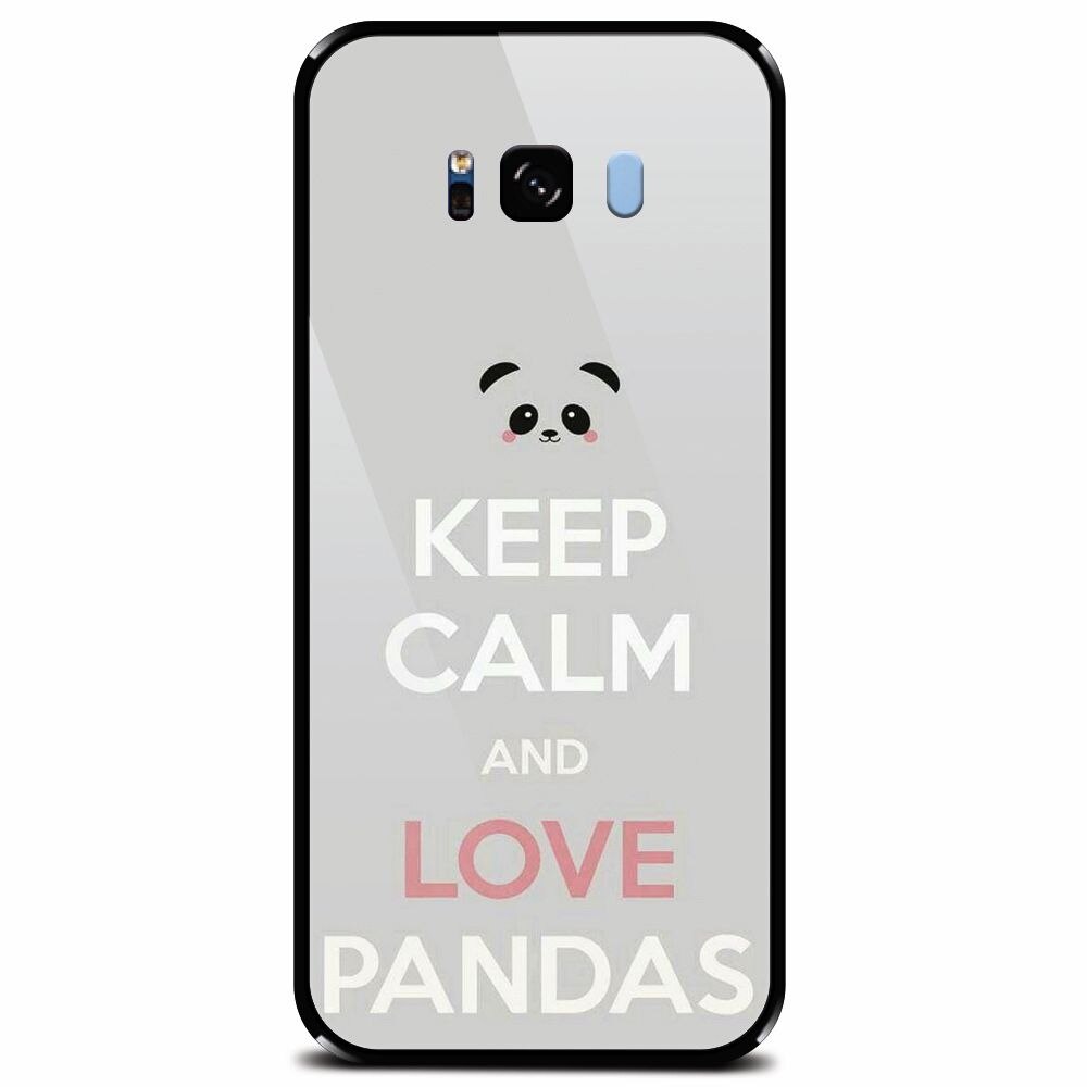 Husa din sticla securizata pentru Samsung Galaxy S8 Plus, Panda Phone