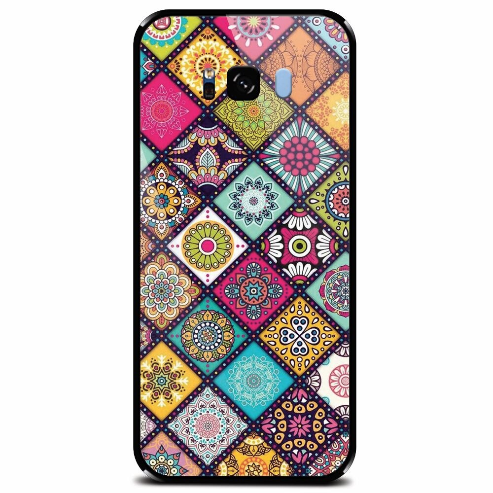 Husa din sticla securizata pentru Samsung Galaxy S8 Plus, Mandala Pattern